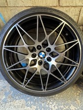 666M 20”  GENUINE BMW M3 M4 FRONT ALLOY WHEEL BLACK TRANSLUCENT  9J ET29 5 X 120