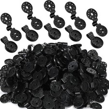 400 Pcs Black Shade Cloth Plastic Clips Round Sunshade Net Fixing Clip Fabric...