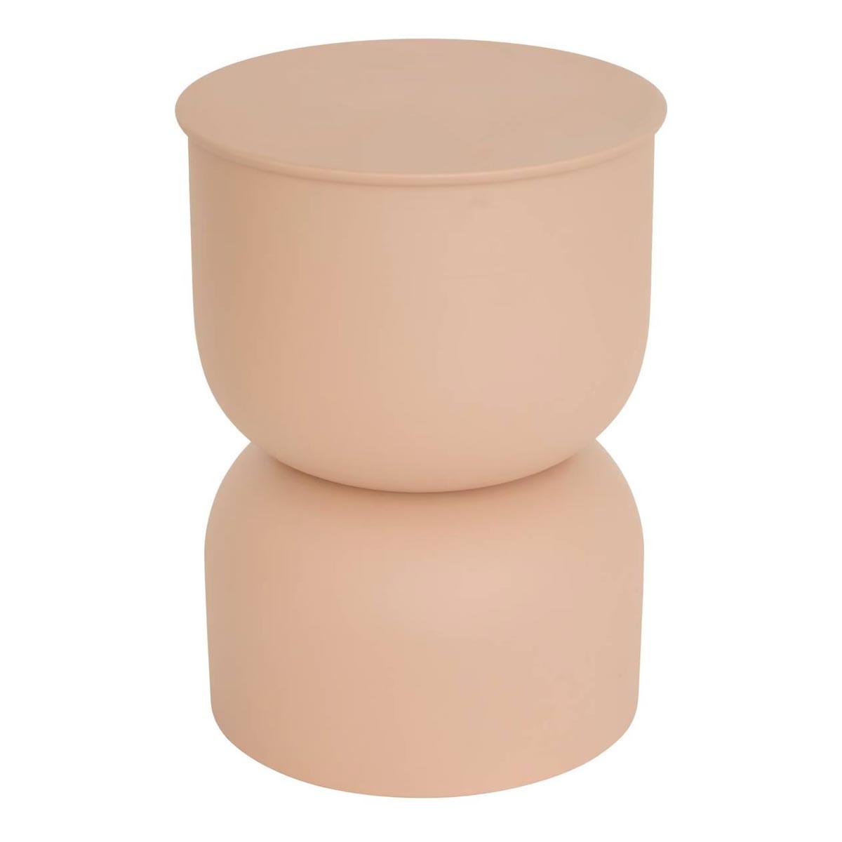 Table d'appoint design Palomba de 31cm, finition beige premium