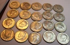 1967 20 40% SILVER KENNEDY HALF DOLLARS 50 CENTS LOT COIN ROLL