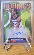 2023-24 Topps Finest Basketball - Leonard Miller RC Auto Base