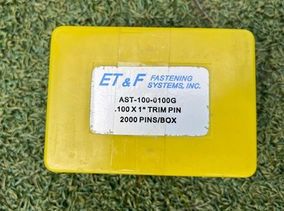 ET&F FASTENING SYSTEMS .100 X 1  Inch AST-100-0100G TRIM PINS Galvanized