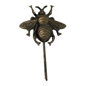 Vintage Antique Bronze Bee Winged Insect Page Holder Journal Hair Clip 2"