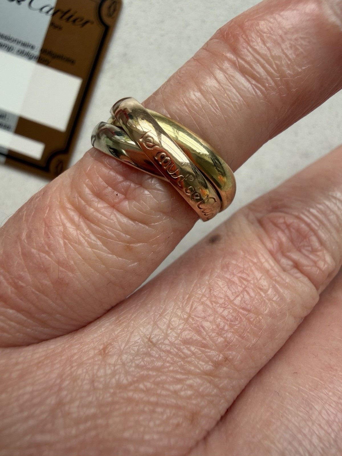 Cartier Trinity Ring Size K