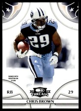 2008 DONRUSS THREADS FOOTBALL CARD CHRIS BROWN #144 TENNESSEE TITANS 7661