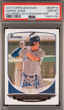 2017 Topps Archives RC Signature Series Bowman GEM MT 10!! - Aaron Judge