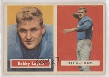1957 Topps Bobby Layne #32 HOF 2v5