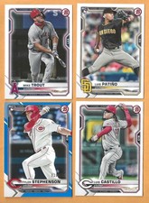 2021 Bowman baseball - Base, Prospects, Chrome, Inserts - You Pick 'Em