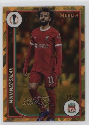 2023-24 Topps Merlin UEFA Club Competitions 15/50 Mohamed Salah #69 19hu