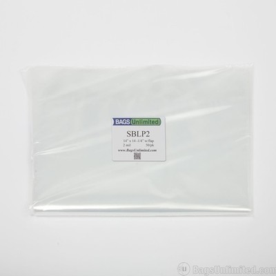 Bags Unlimited SBLP2 - 12 Inch LP Box Set Sleeve - Flap - 2 mil - 50 CNT (Clear)