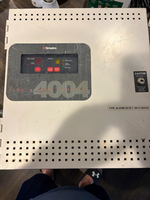 Simplex 4004 Fire Alarm Control Panel - TESTED / WORKING (No Key)