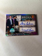 Brian Cashman Aaron Boone Dual Signature 2025 Leaf Bronx Legacy Marks SP /7 Auto