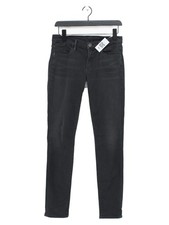 Goldsign Women's Jeans UK 10 Black Cotton with Elastane Skinny