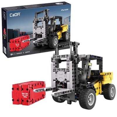 CaDA Gabelstapler - 388-teiliger Ziegelbau Modellbausatz