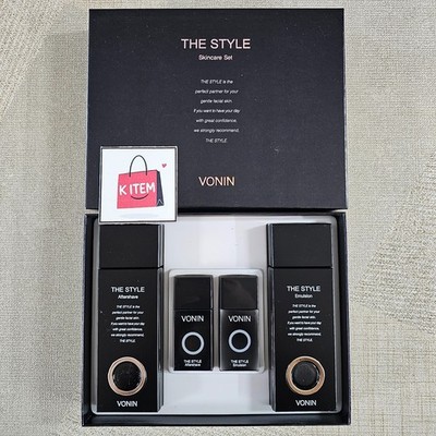 VONIN The Style Black Men Skin Care Gift Set For All Skin Type Kbeauty /Tracking