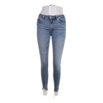 Zara, Jeans, Größe: 38, Blau, Baumwolle/Elasthan, Einfarbig, Denim, Damen #HdQ