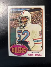 1976 Topps Football #424 Robert Brazile Rookie Card - Oilers NRMT. rookie card picture