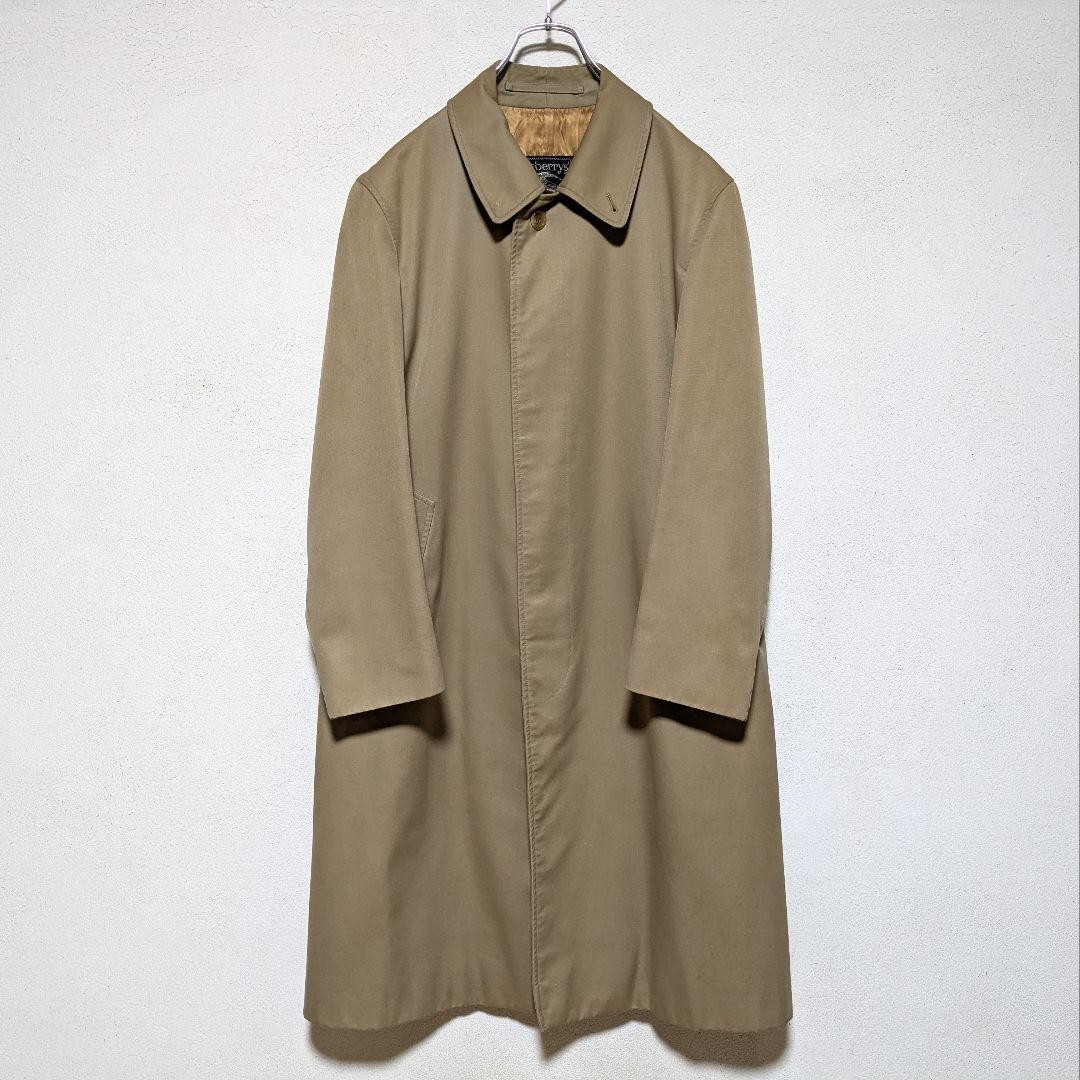 Burberrys Vintage 80s 90s Balmacaan Coat Made in England Beige Mens Size M thumbnail 16