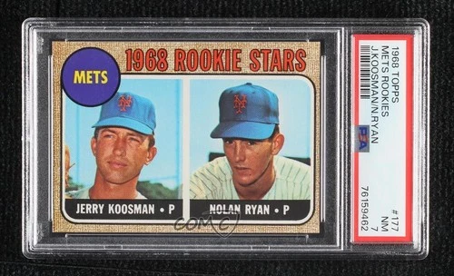 1968 Topps 1968 Rookie Stars Jerry Koosman Nolan Ryan #177 PSA 7