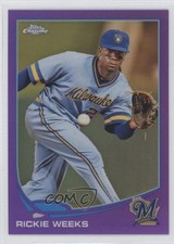 2013 Topps Chrome Retail Purple Refractor Rickie Weeks #108 i8n