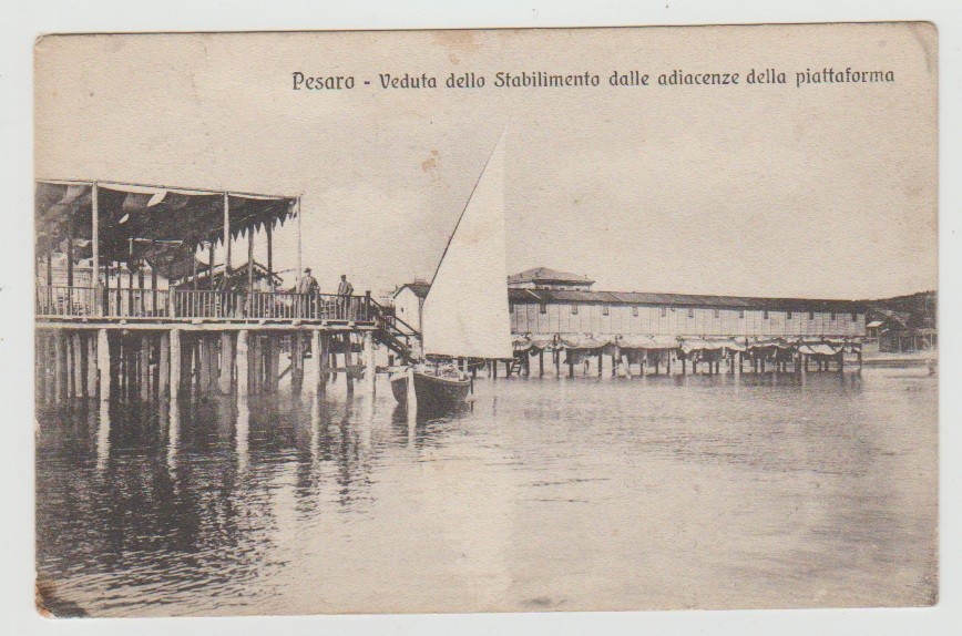 PESARO VEDUTA STABILIMENTO E PIATTAFORMA VIAGGIATA FP