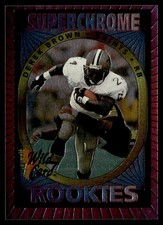 1993 Wild Card Superchrome Rookies Derek Brown Rookie #43. rookie card picture
