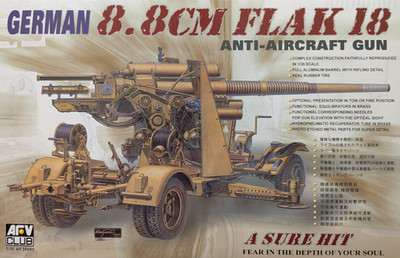 AFV Club AF35088  - 1:35  8,8cm Flak18 Anti Aircraft Gun