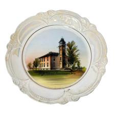 FENNIMORE High School WI WISCONSIN Antique Souvenir China TRINKET DISH PLATE