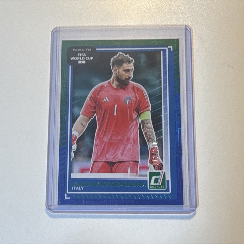 2025-26 Donruss Gianluigi Donnarumma Green Blue Maze CARD NUMBER MATCH 112/270