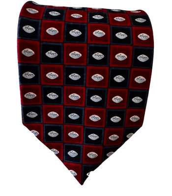 Vintage Pfizer Tie Pharma Silk Necktie Red/Blue/White
