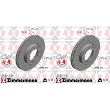 2x ZIMMERMANN BREMSSCHEIBEN 380mm GELOCHT INNENBEL&Uuml;FTET VORNE passend f&uuml;r MERCED