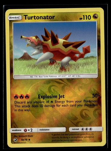 Turtonator 50/70 Reverse Holo Uncommon Dragon Majesty