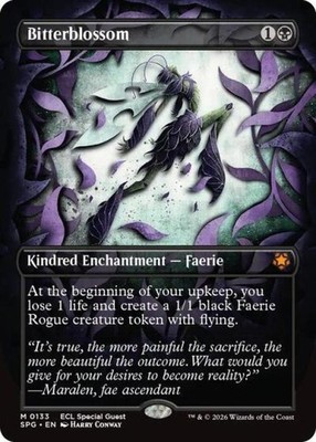 Bitterblossom 英語　拡張　foil Bitterblossom (Borderless) -Foil Near Mint MTG Special Guests | eBay