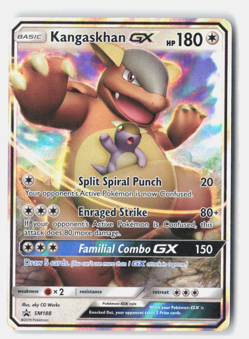 Pokemon tcg SM Promos Kangaskhan GX Lightly played