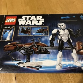 LEGO Star Wars Scout Trooper & Speeder Bike 75532 -BOX ONLY - READ