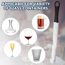 3 Pieces Decanter Cleaning Brush with 400 Pieces Cleaning Beads, Wine Glass C...