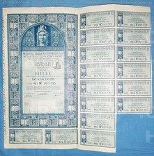 H8615 TITLE 1947 LOAN REBUILD BEARER FOLDER WITH COUPONS