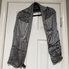 Frank Lloyd Wright Silver  Rayon Silk Scarf The Museum Of Modern Art, New York