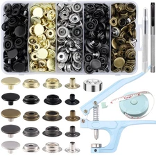 508PCS Heavy Duty Snap Fastener Tool, Canvas Snap Kit, Stainless Steel Snaps,...