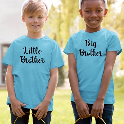 Großer Bruder kleiner Bruder Jungen passendes T-Shirt bedruckt lustig Geschwister T-Shirt Tops