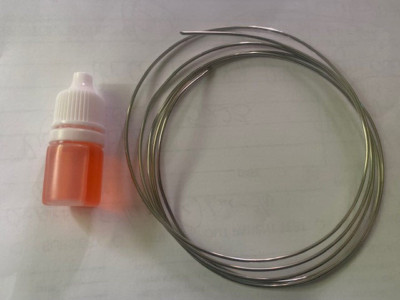 Solder KIT Stainless Steel & Dissimilar Metals .062 Dia- 50'' inch + SS Flux 2ml