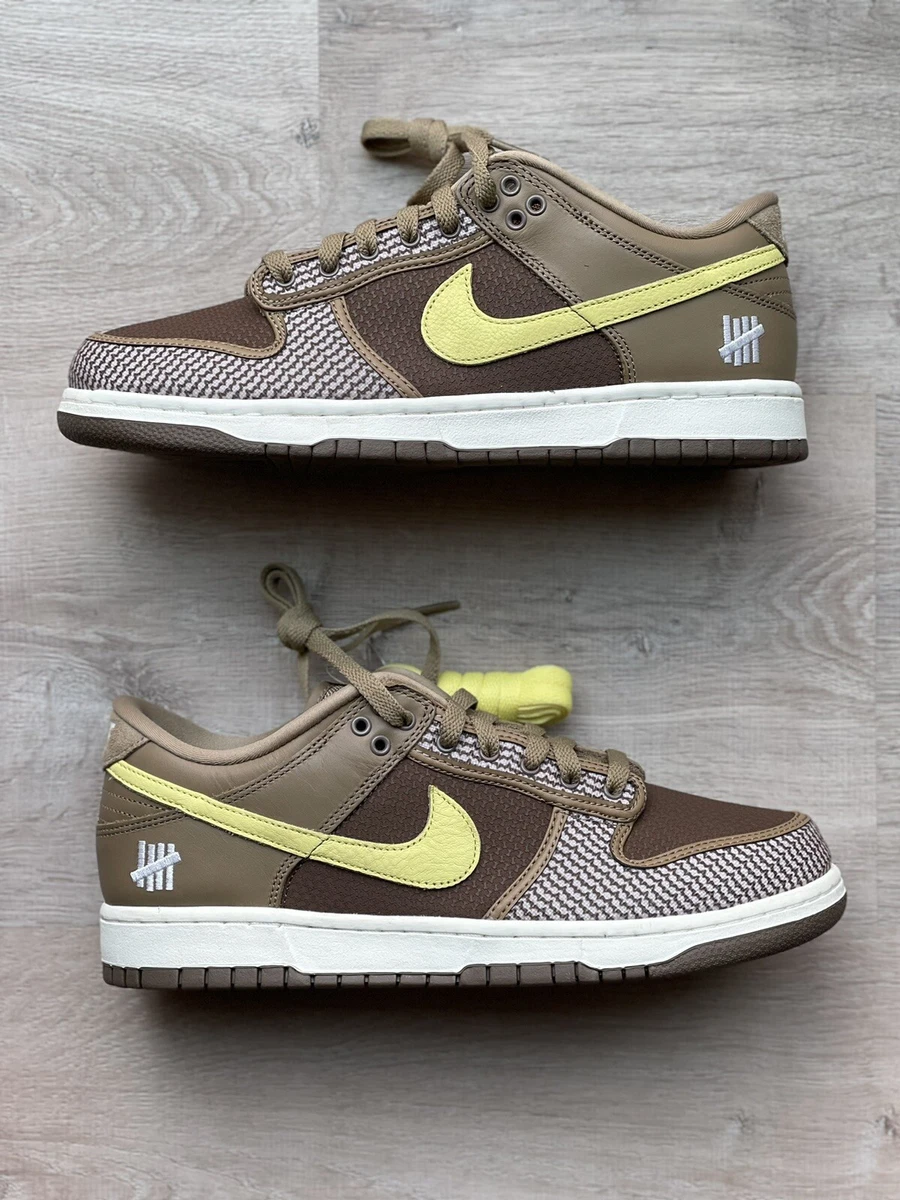 Nike Dunk Low SP Undefeated Dunk Vs AF1 Canteen/Lemon Frost| Sz