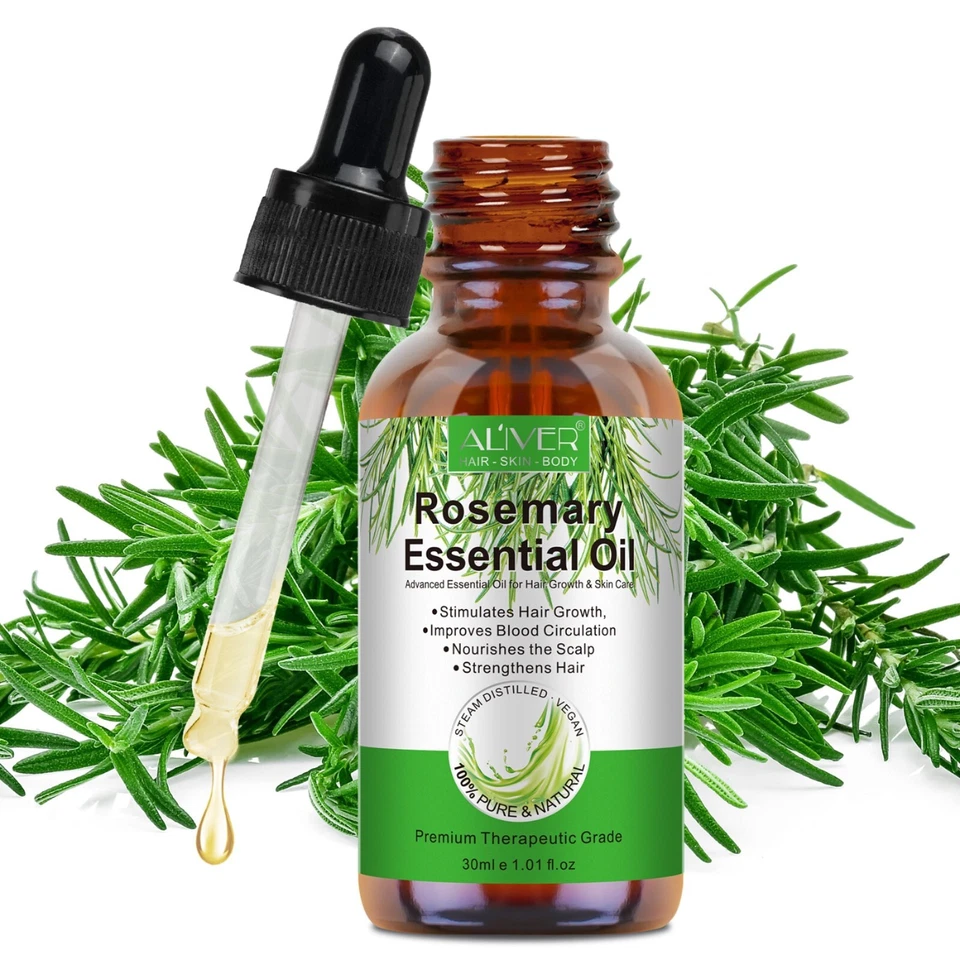 Rosmarinöl Ätherisches Öl gesunde Kopfhaut Haarwachstum Haarpflege Hautpflege - Bild 2 von 4