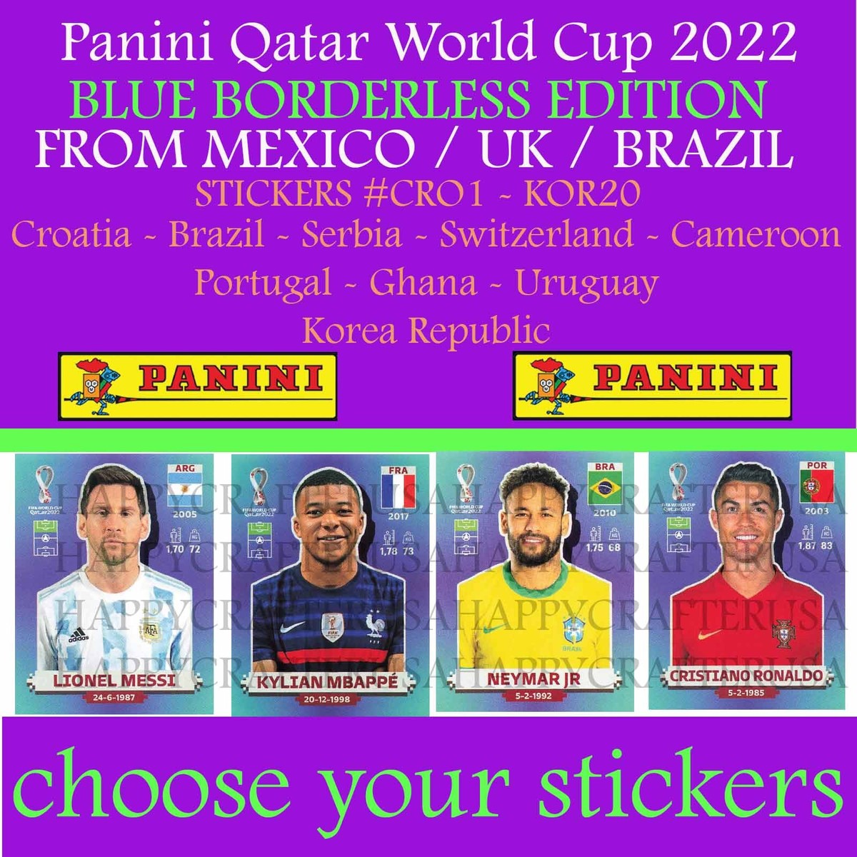 Panini World Cup QATAR 2022 - MEXICO/BRASIL Edition - Stickers