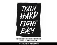Motivational Fitness Cloth Banner - Large Wall Art - Home Gym Decor