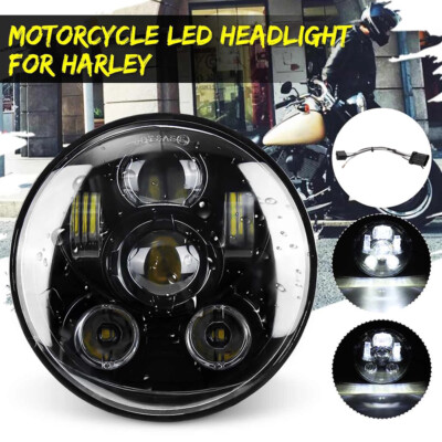 Motorcycle LED Headlight 5.75 5 3/4 For Harley Sportster XL 1200 Iron 883 Dyna Motorcycle LED Headlight 5.75 5 3/4 For Harley Sportster XL 1200 Iron 883 Dyna