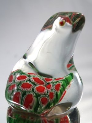 M Design Art Glass Mouth Blown Crystal Animal Small Handmade Glass P...