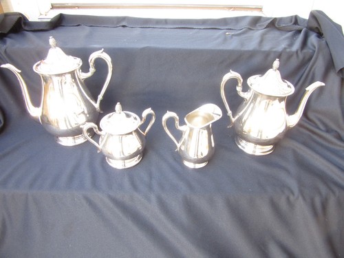 VTG 'JAMESTOWN' REED & BARTON 4 PC TEA SERVICE #1800 -03 - Picture 3 of 6
