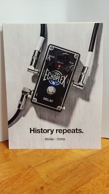 DUNLOP ECHOPLEX PEDAL GUITAR EFFECT  PRINT AD 11 X 8.5 ,, B5