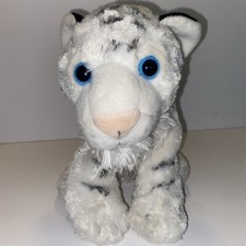 Wild Republic Baby White Tiger Cub Blue Eyes Soft Plush Stuffed Animal Zoo 12"